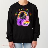 Rockin To A Different Tune Rainbow Autism Awareness Women's Sweatshirt thumb 0