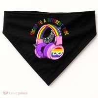 Rockin To A Different Tune Rainbow Autism Awareness USA-Made Doggie Bandana thumb 0
