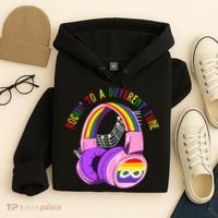 Rockin To A Different Tune Rainbow Autism Awareness Hoodie thumb 4