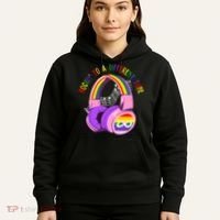 Rockin To A Different Tune Rainbow Autism Awareness Hoodie thumb 5