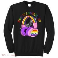 Rockin To A Different Tune Rainbow Autism Awareness Sweatshirt thumb 0