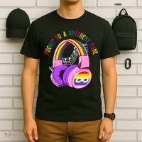 Rockin To A Different Tune Rainbow Autism Awareness T-Shirt thumb 6