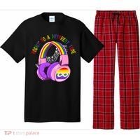 Rockin To A Different Tune Rainbow Autism Awareness Pajama Set thumb 0