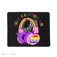 Rockin To A Different Tune Rainbow Autism Awareness Mousepad thumb 0