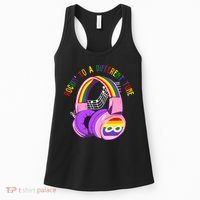 Rockin To A Different Tune Rainbow Autism Awareness Women's Tank Top thumb 0