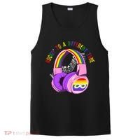 Rockin To A Different Tune Rainbow Autism Awareness PosiCharge Competitor Tank thumb 0