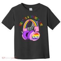 Rockin To A Different Tune Rainbow Autism Awareness Toddler T-Shirt thumb 0