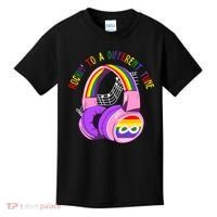Rockin To A Different Tune Rainbow Autism Awareness Kids T-Shirt thumb 0