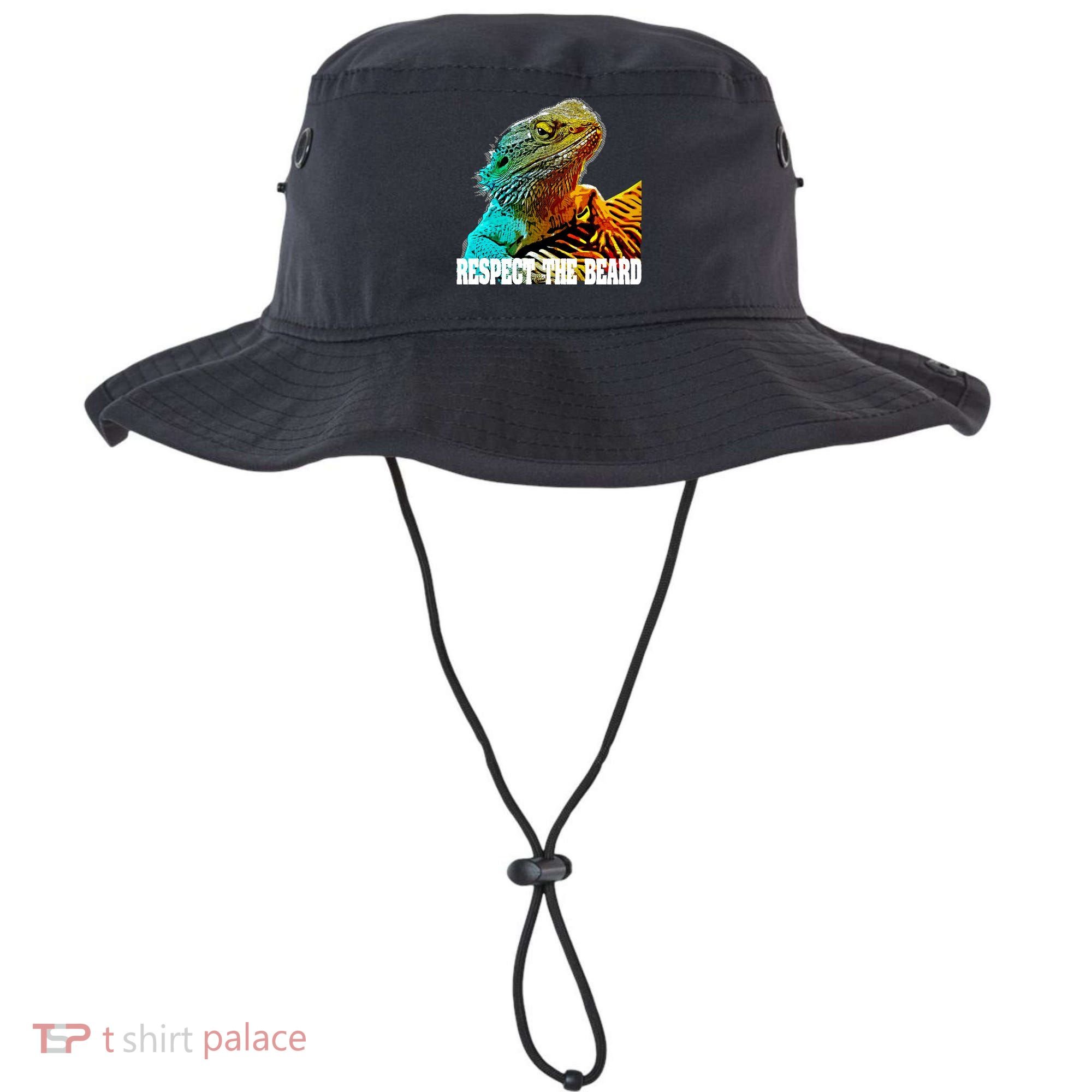 Respect The Beard Funny Bearded Dragon Gift Bucket Hat