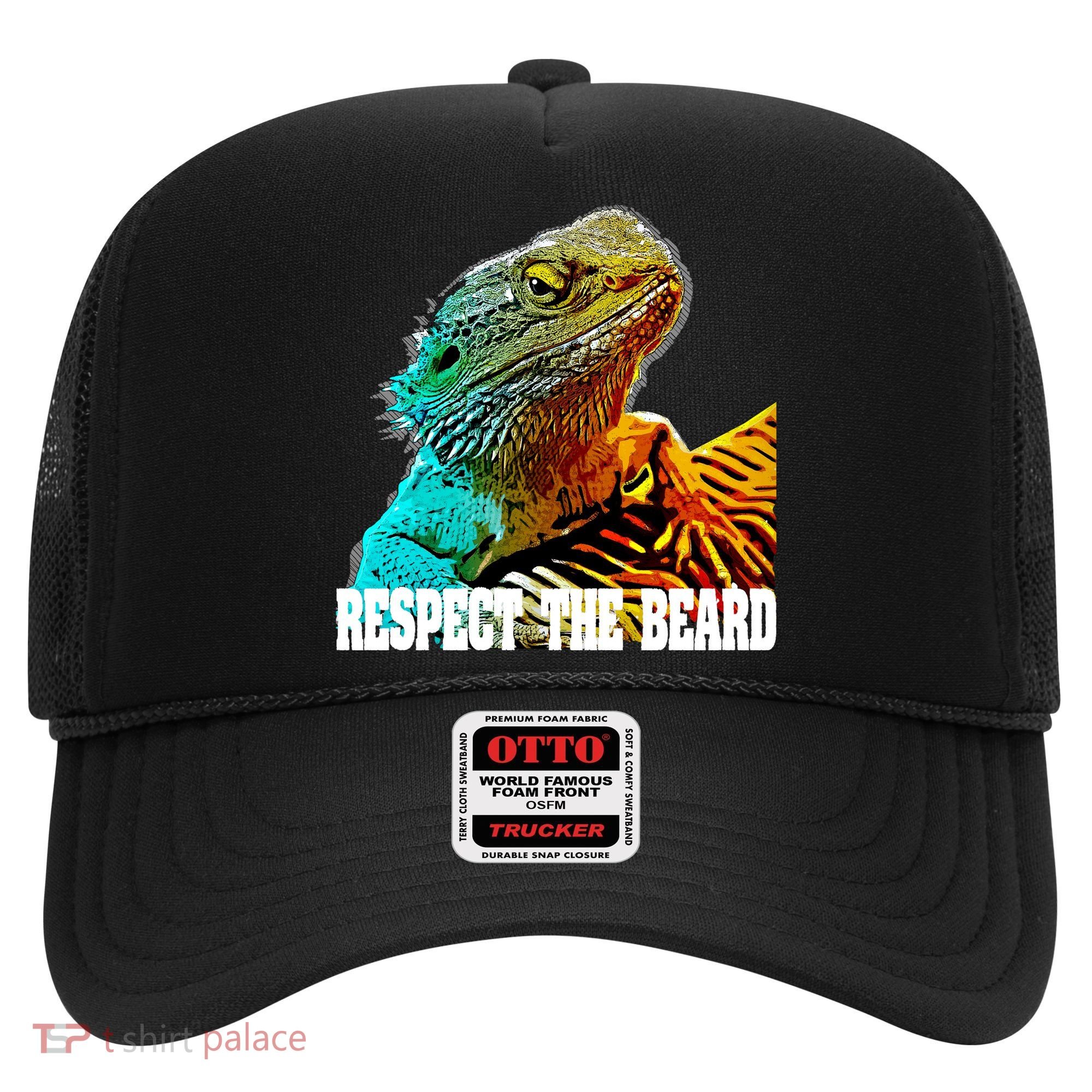 Respect The Beard Funny Bearded Dragon Gift Hat
