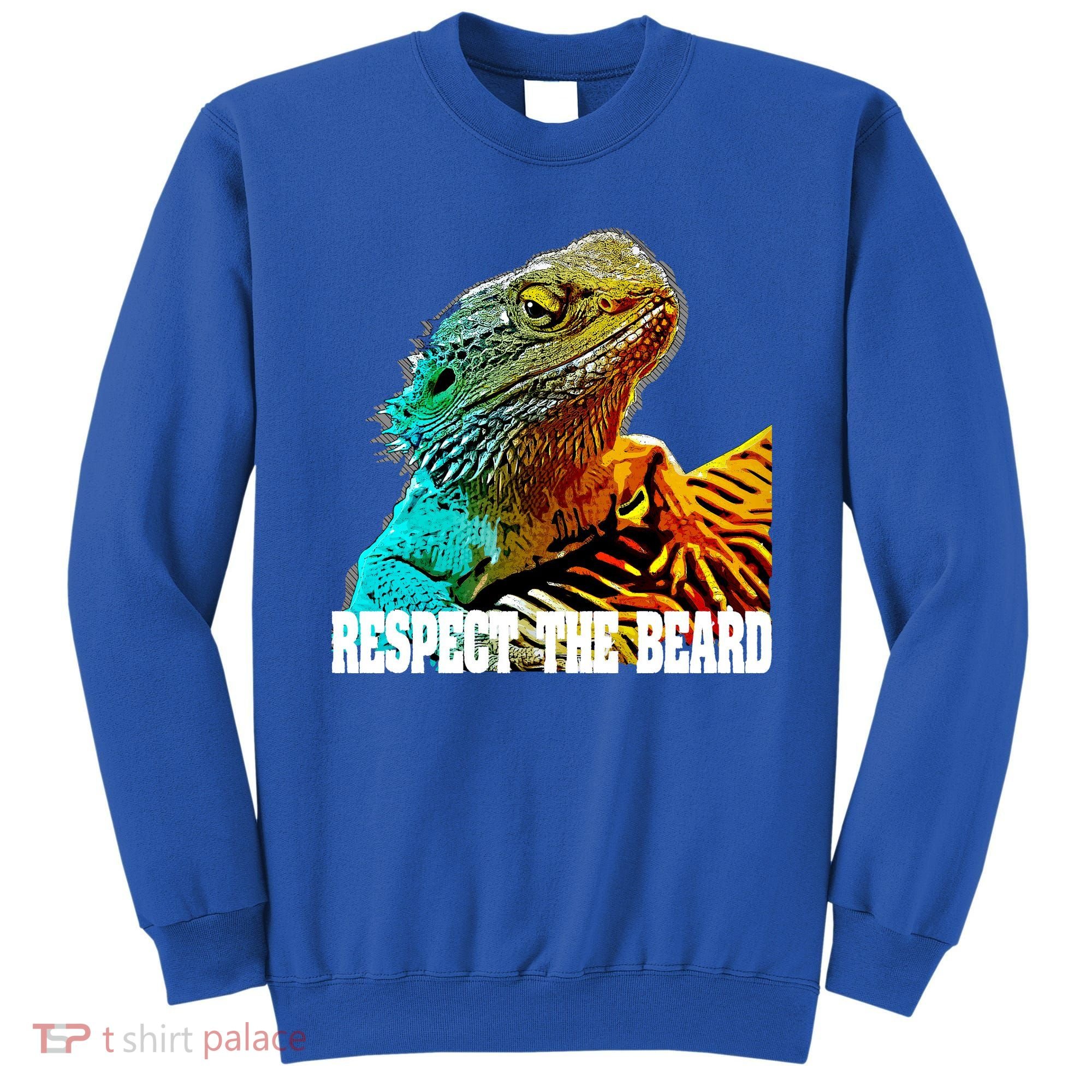 Respect The Beard Funny Bearded Dragon Gift Sweatshirt