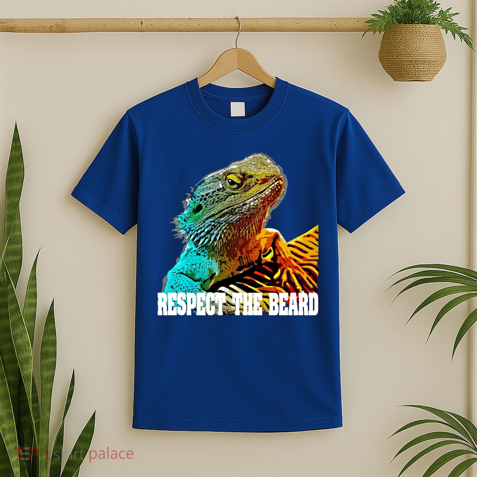 Respect The Beard Funny Bearded Dragon Gift T-Shirt
