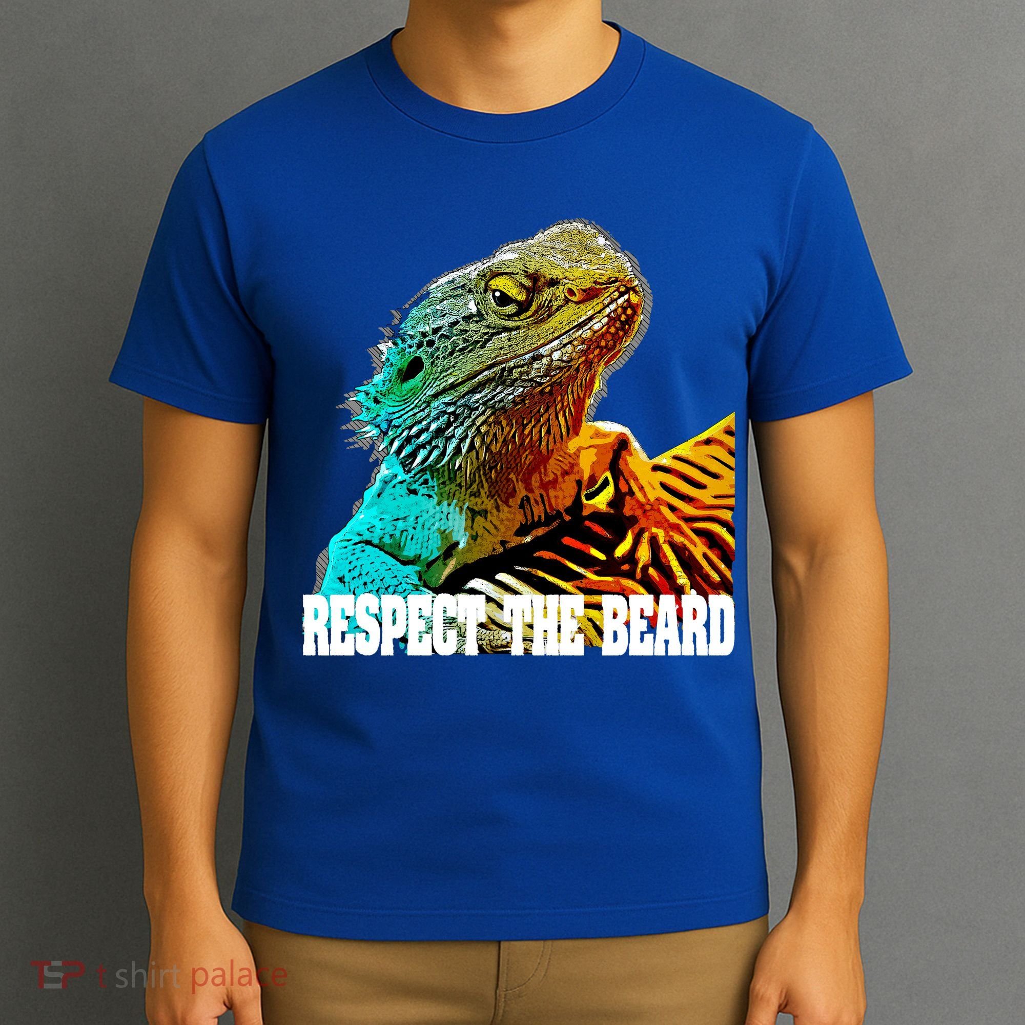 Respect The Beard Funny Bearded Dragon Gift T-Shirt