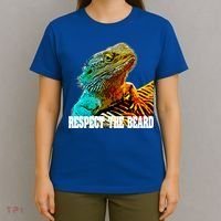 Respect The Beard Funny Bearded Dragon Gift T-Shirt thumb 4