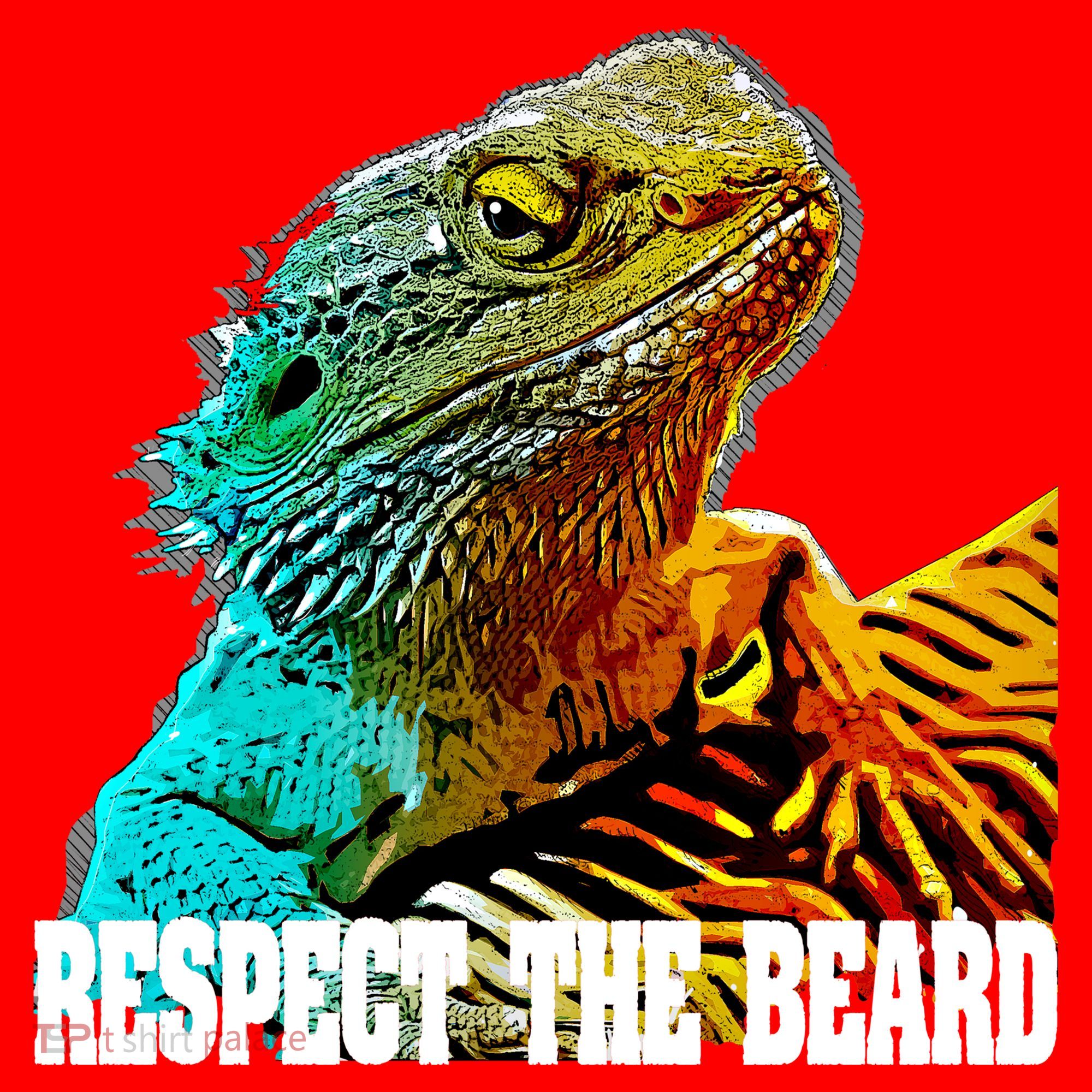 Respect The Beard Funny Bearded Dragon Gift Santa Hat