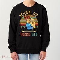 Rockin The Bubbie Life Grandparents Day Gift For Bubbie Women's Sweatshirt thumb 0