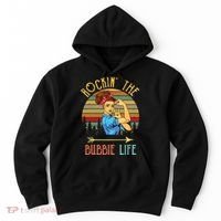 Rockin The Bubbie Life Grandparents Day Gift For Bubbie Hoodie thumb 0