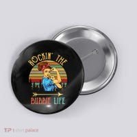 Rockin The Bubbie Life Grandparents Day Gift For Bubbie Button thumb 0