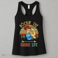 Rockin The Bubbie Life Grandparents Day Gift For Bubbie Women's Tank Top thumb 3