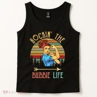 Rockin The Bubbie Life Grandparents Day Gift For Bubbie Tank Top thumb 2