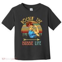 Rockin The Bubbie Life Grandparents Day Gift For Bubbie Toddler T-Shirt thumb 0