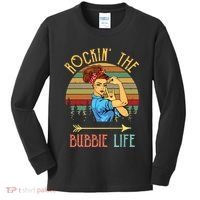 Rockin The Bubbie Life Grandparents Day Gift For Bubbie Kids Long Sleeve Shirt thumb 0