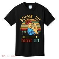 Rockin The Bubbie Life Grandparents Day Gift For Bubbie Kids T-Shirt thumb 0