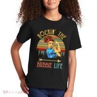 Rockin The Bubbie Life Grandparents Day Gift For Bubbie Kids T-Shirt thumb 2