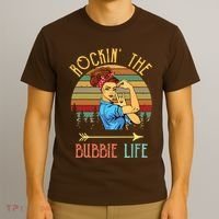 Rockin The Bubbie Life Grandparents Day Gift For Bubbie T-Shirt thumb 3