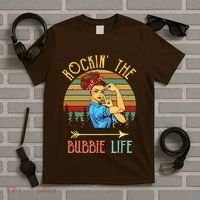 Rockin The Bubbie Life Grandparents Day Gift For Bubbie T-Shirt thumb 5