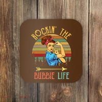 Rockin The Bubbie Life Grandparents Day Gift For Bubbie Coaster thumb 0