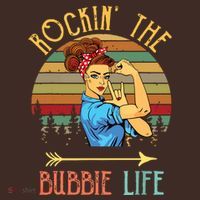 Rockin The Bubbie Life Grandparents Day Gift For Bubbie Baby Bodysuit thumb 2