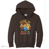 Rockin The Bubbie Life Grandparents Day Gift For Bubbie Kids Hoodie thumb 0