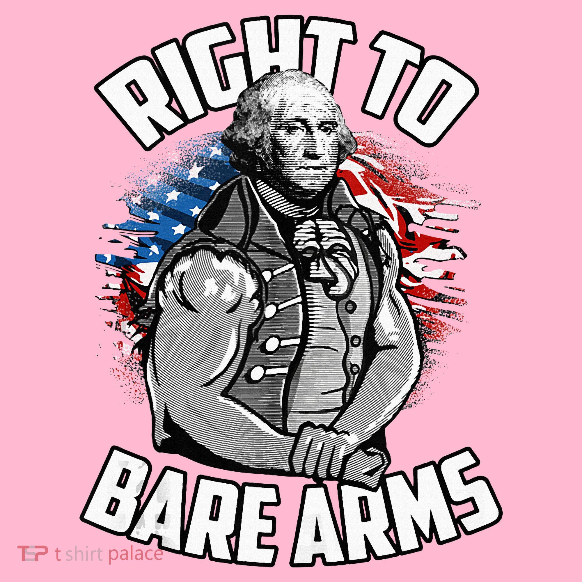 Right To Bare Arms 4th Of July Coaster