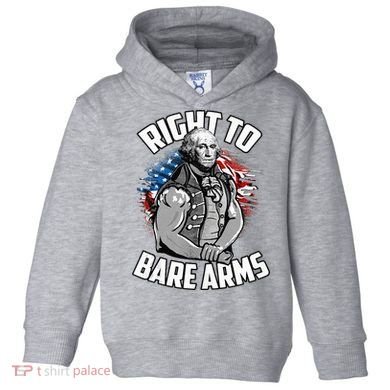 Right To Bare Arms 4th Of July Toddler Hoodie