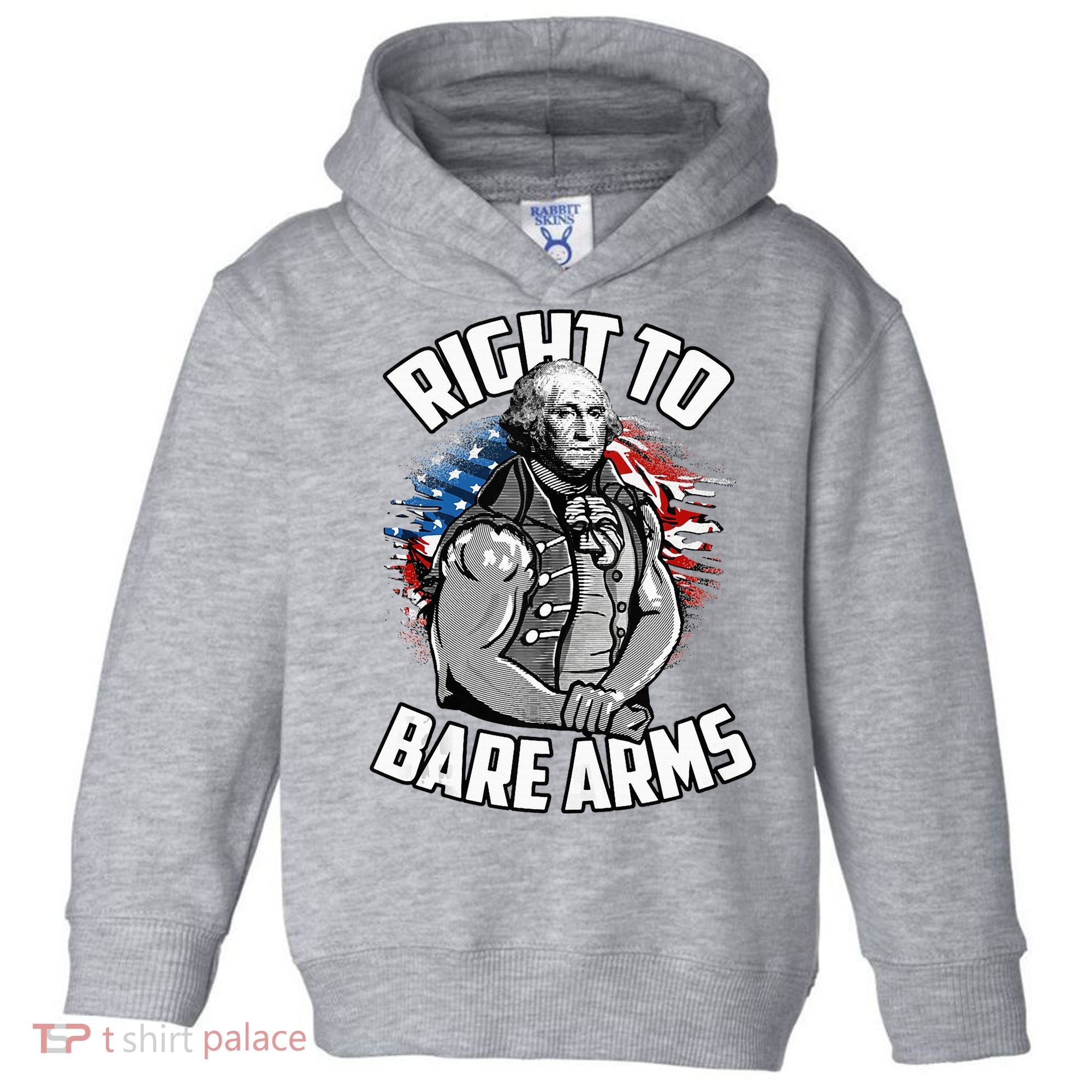 Right To Bare Arms 4th Of July Toddler Hoodie