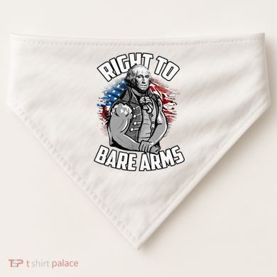 Right To Bare Arms 4th Of July USA-Made Doggie Bandana