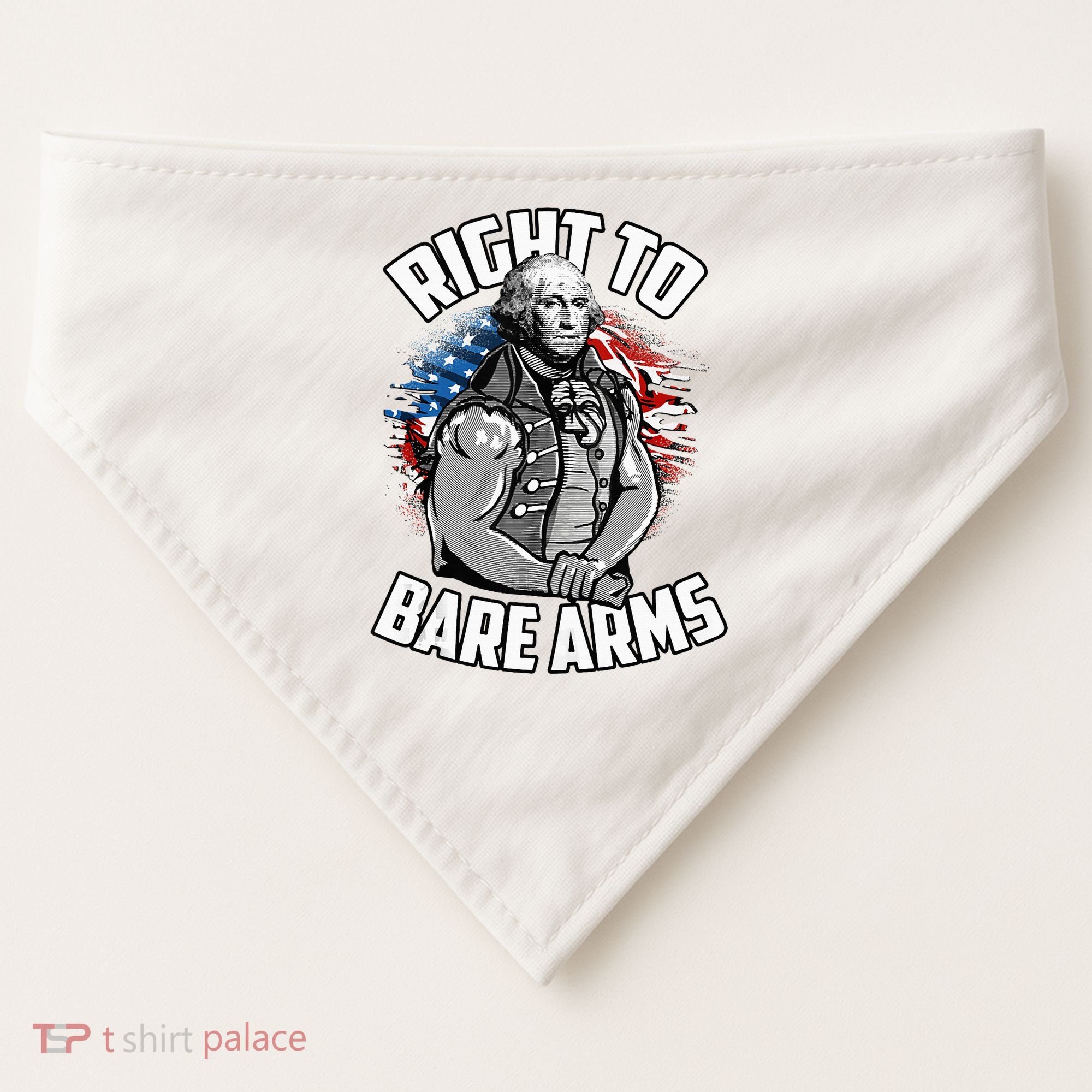 Right To Bare Arms 4th Of July USA-Made Doggie Bandana