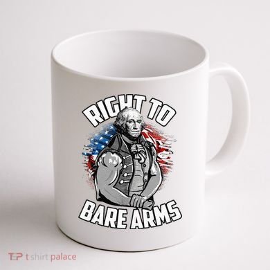 Right To Bare Arms 4th Of July Coffee Mug back