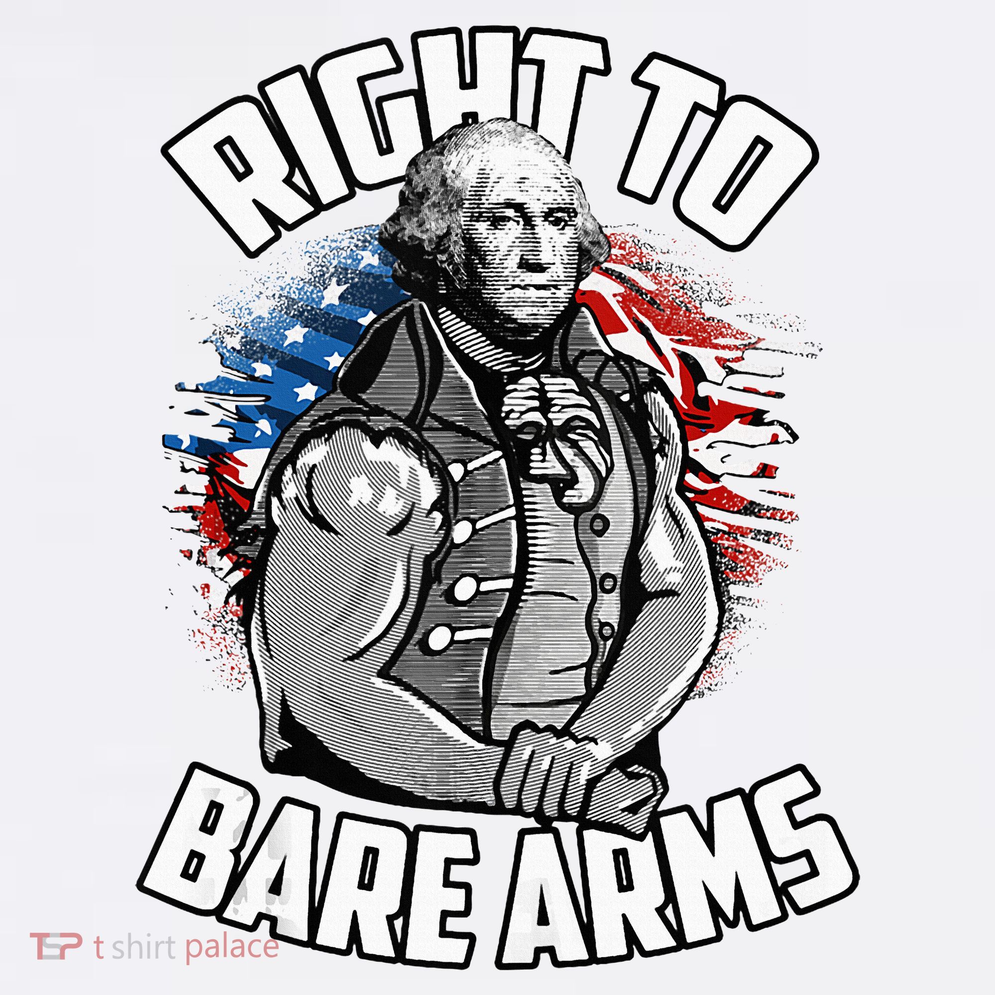 Right To Bare Arms 4th Of July Baby Bodysuit