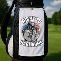 Right To Bare Arms 4th Of July Golf Towel thumb 2