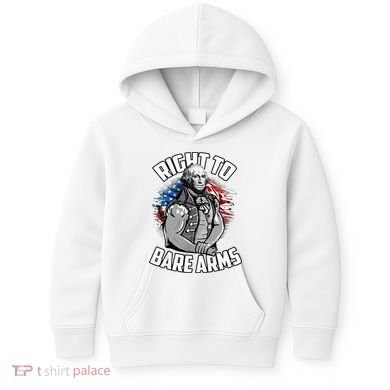 Right To Bare Arms 4th Of July Kids Hoodie