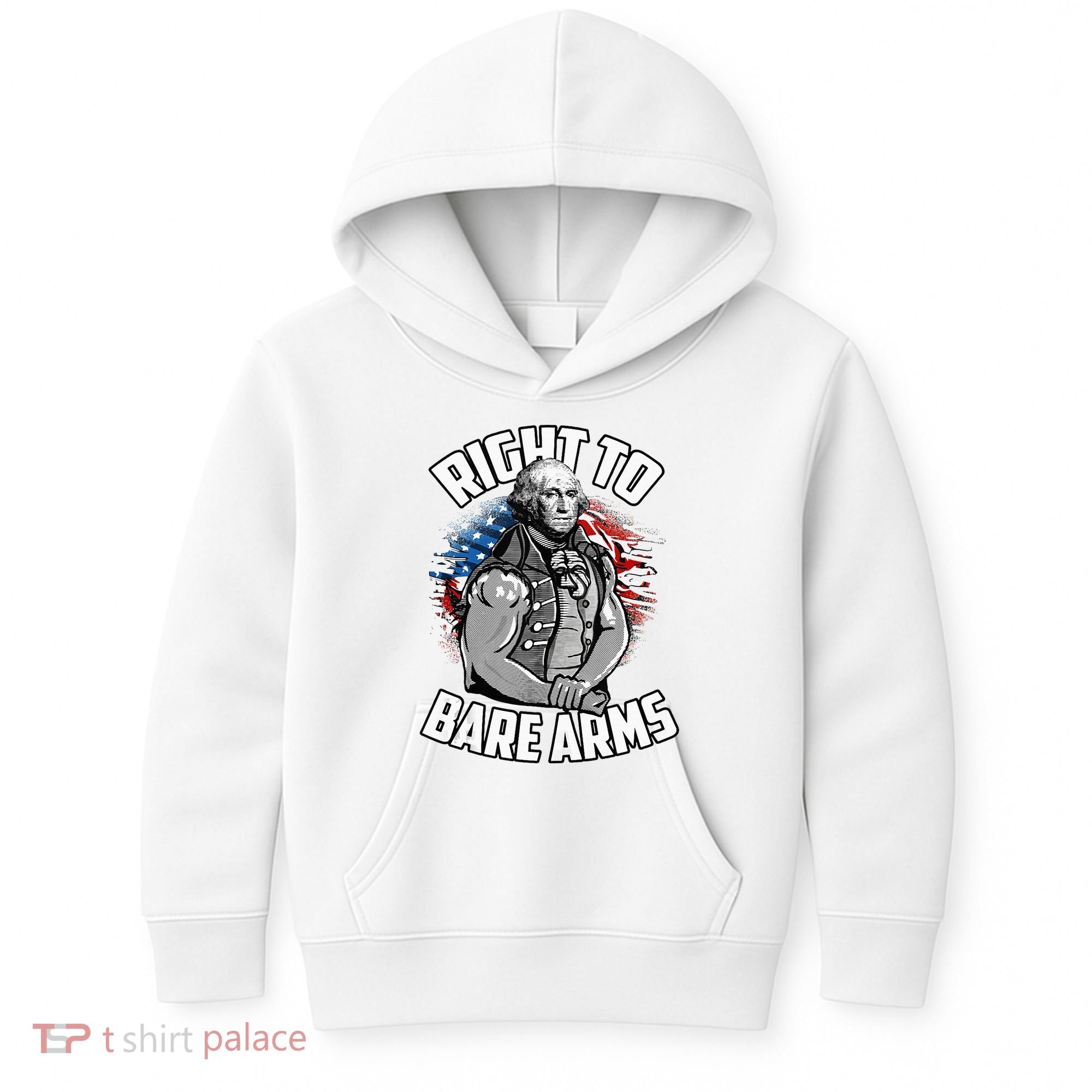 Right To Bare Arms 4th Of July Kids Hoodie