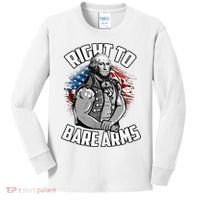 Right To Bare Arms 4th Of July Kids Long Sleeve Shirt thumb 0