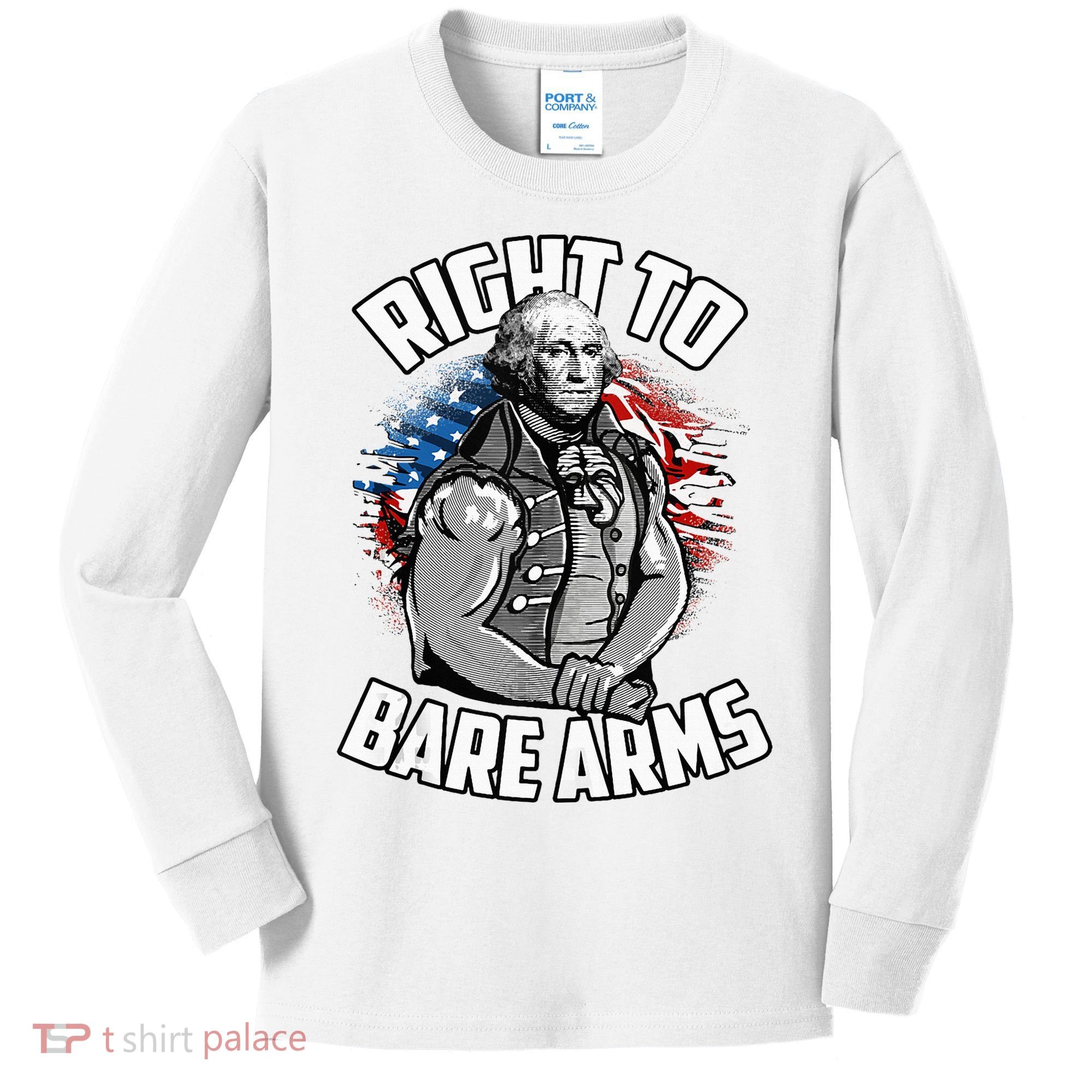 Right To Bare Arms 4th Of July Kids Long Sleeve Shirt