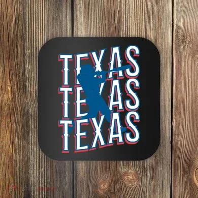 Retro Texas Baseball Coaster