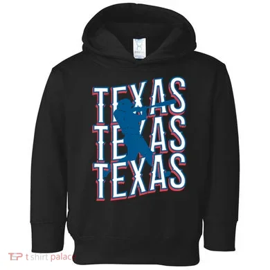 Retro Texas Baseball Toddler Hoodie