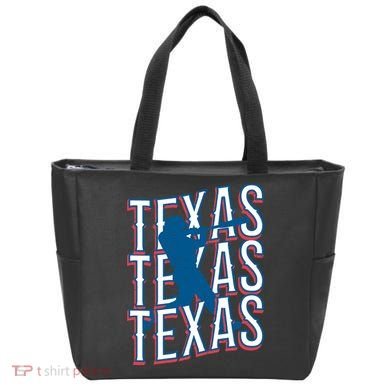 Retro Texas Baseball Tote Bag