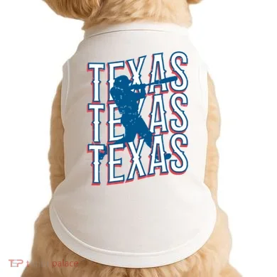 Retro Texas Baseball Doggie Tank