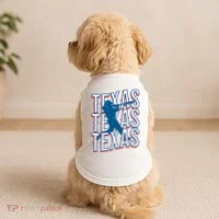 Retro Texas Baseball Doggie Tank thumb 2